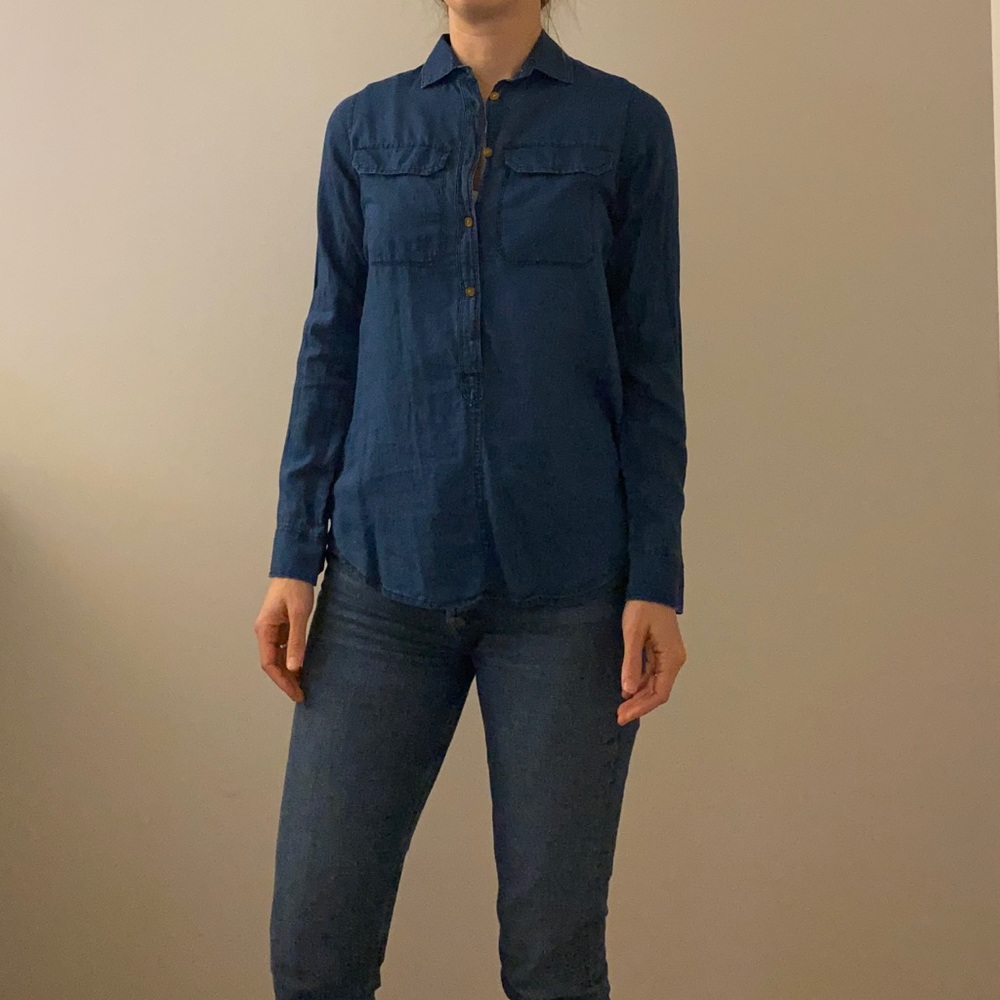 J.Crew chambray denim shirt Sz 00